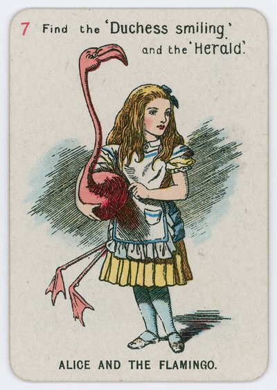 Alice et le flamant rose - John Tenniel