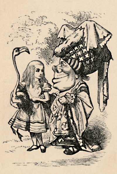 Alice portant la cigogne et parlant à la duchesse, 1889 - John Tenniel