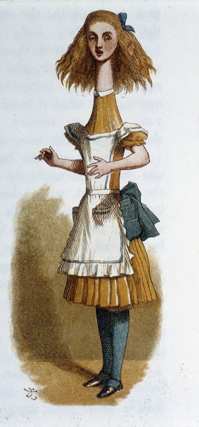 Alice dans « Alice au pays des merveilles » par Lewis Carroll, ill. Tenniel - John Tenniel