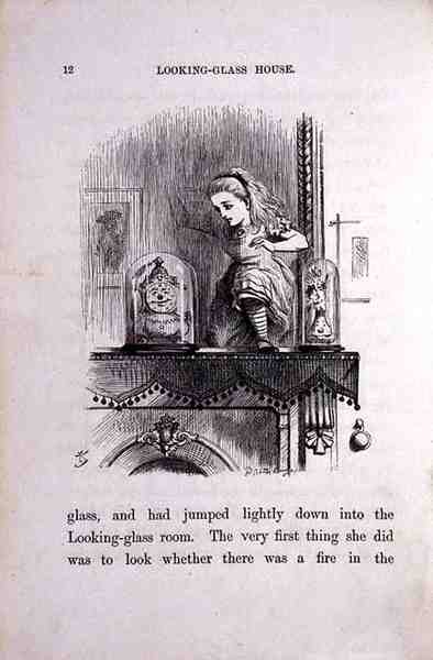 Alice dans la salle des miroirs, illustration de 