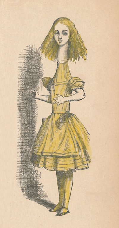 Alice au long cou, 1889 - John Tenniel