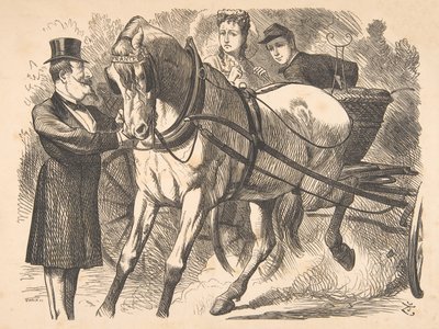 Soulager la bride Punch, 24 juillet 1869 - John Tenniel