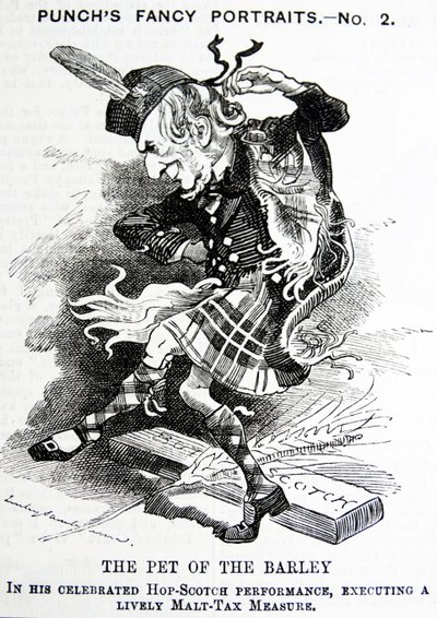 Satire politique représentant William Ewart Gladstone - John Tenniel