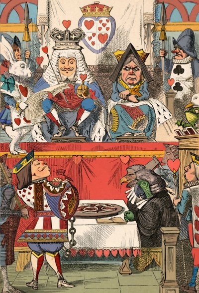 Le Roi et la Reine de Cœur en Cour, 1889 - John Tenniel