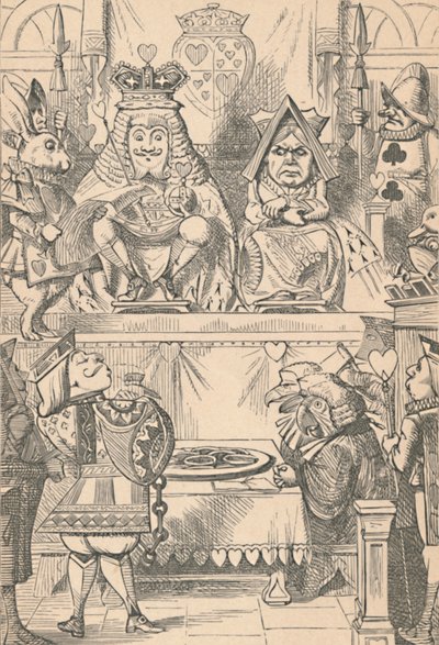 Le Roi et la Reine de Cœur en Cour, 1889 - John Tenniel