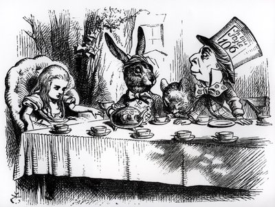 Le thé du Chapelier fou, illustration de 