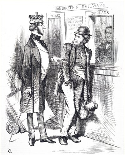 La hausse des tarifs ferroviaires - John Tenniel