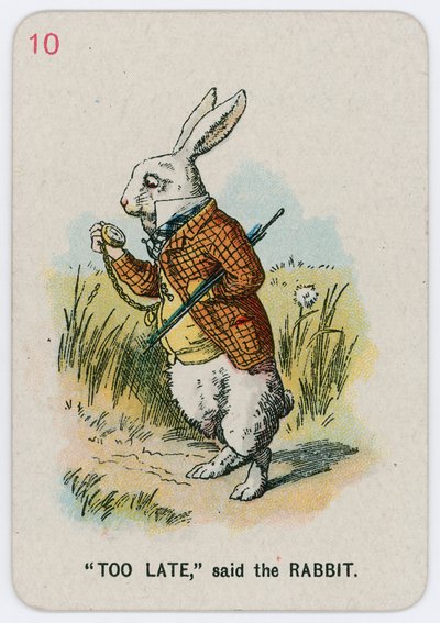 Trop tard, dit le Lapin - John Tenniel