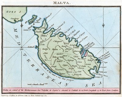 Carte de Malte - John Thomas Serres