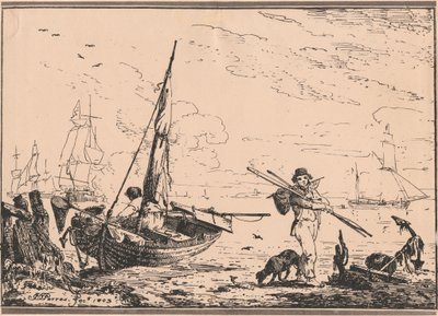 Scène de port - John Thomas Serres