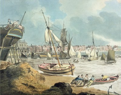 Port de Weymouth, Dorset, 1805 - John Thomas Serres
