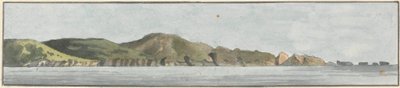 La Pointe de Départ, Nord-Est par Nord (un des cinq dessins sur un montage) - John Thomas Serres