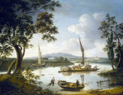 Vue de la Tamise à Shillingford (Angleterre), avec l