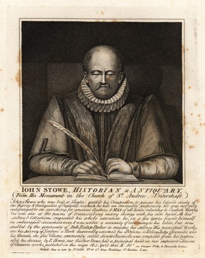 John Stowe, historien et antiquaire - John Thomas Smith