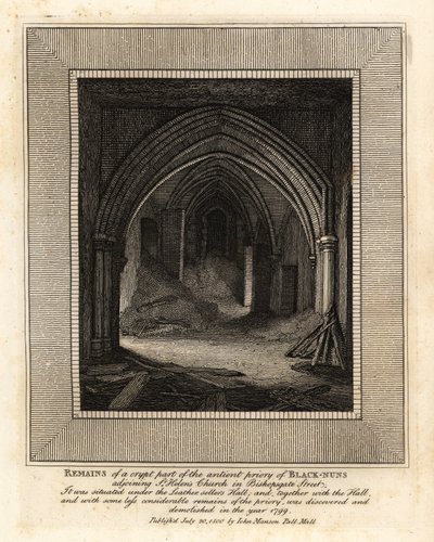 Vestiges de la crypte de l