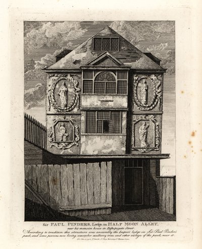 Le pavillon de Sir Paul Pinders à Half Moon Alley - John Thomas Smith