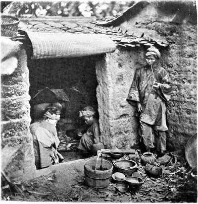 Chine, une famille simple, vers 1870 - John Thomson