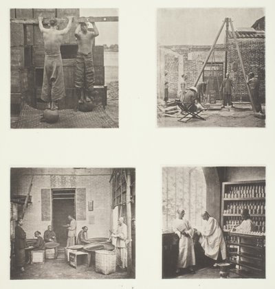 Roulage des thés parfumés Caper et Gunpowder ; pesage du thé pour l