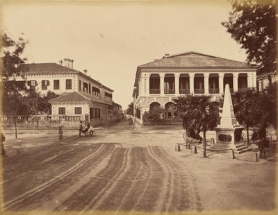 Bâtiment de Siemssen and Co. et monument de l