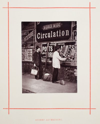 Publicité de rue - John Thomson