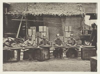 Cueillette du thé à Canton - John Thomson