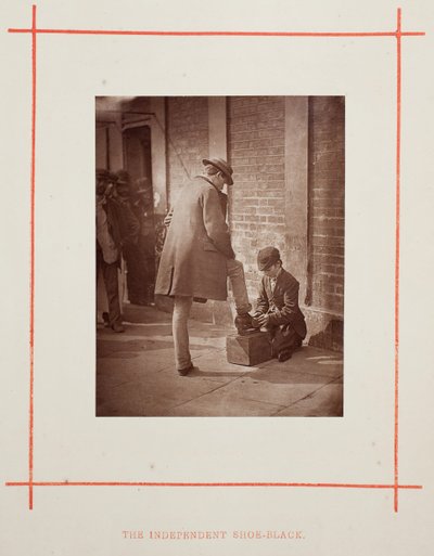 Le cireur de chaussures indépendant, 1877 - John Thomson