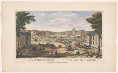 Vue de la façade du Palais de Versailles - John Tinney