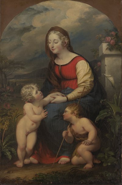 Madone et Enfant avec Saint Jean-Baptiste - John Trumbull
