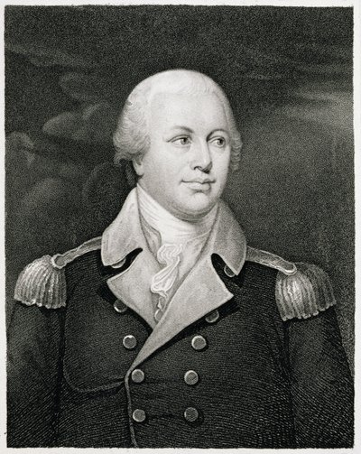 Major General Nathaniel Greene (1742-86), gravé par John B. Forrest - John Trumbull