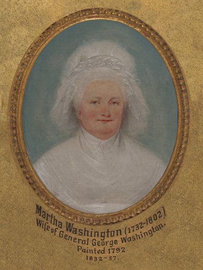 Martha Washington (geb. Martha Dandridge, ehemals Martha Parke Custis, 1731–1802) - John Trumbull