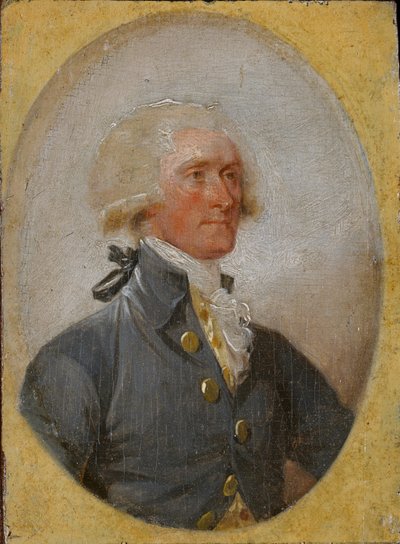 Portrait miniature de Thomas Jefferson à 33 ans - John Trumbull