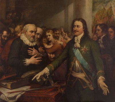 Pierre le Grand à la Prise de Narva, 1704 - John Trumbull