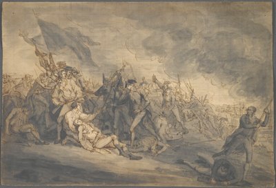 Étude pour la mort du général Warren à Bunker - John Trumbull