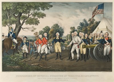 Reddition du général Burgoyne à Saratoga, N.Y., 17 octobre 1777, pub. 1852 - John Trumbull