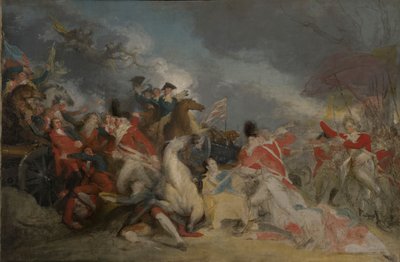 La Mort du Général Mercer à la Bataille de Princeton, 3 janvier 1777 (version inachevée) - John Trumbull