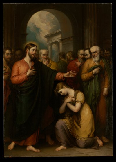 La femme adultère - John Trumbull