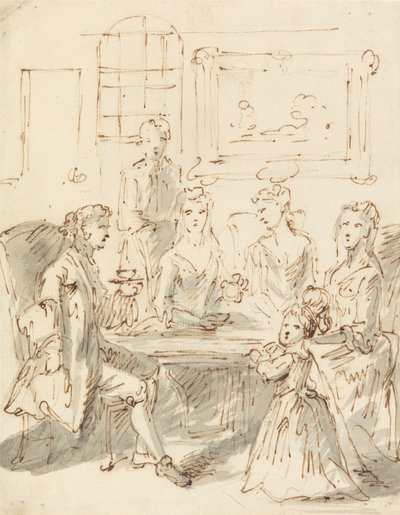 Scène de conversation - John Vanderbank
