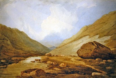 Vue dans le col de Llanberis - John Varley