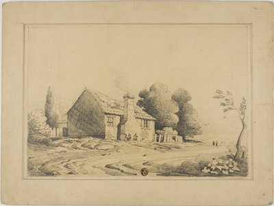 Cottage Beside Path - John Varley