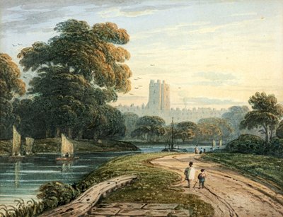 Figures sur la route de Windsor - John Varley