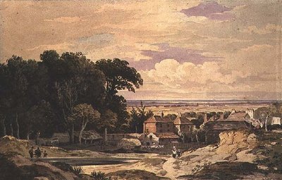 Frognal, Hampstead, vers 1825 - John Varley