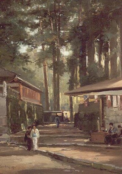 Scène de rue japonaise - John Varley