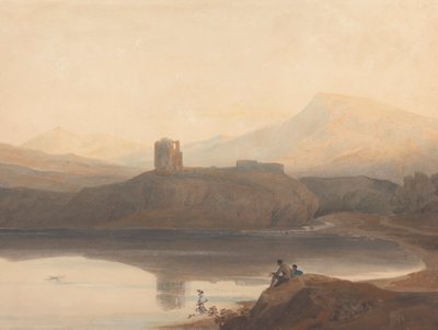 Lac de Llanberis, avec le château Dolbadern - John Varley