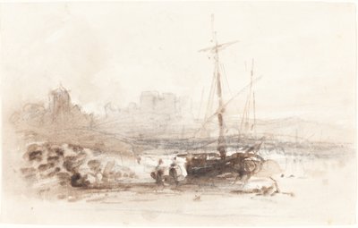 Voilier sur une plage - John Varley