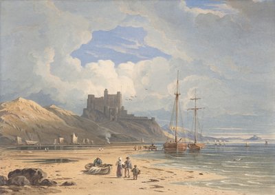 Château de Bamborough du nord-est, avec l
