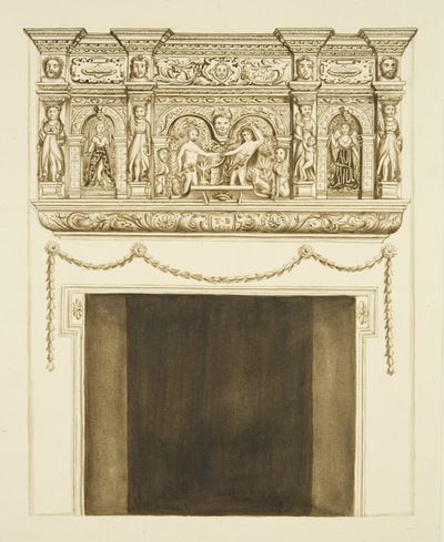 Cheminée chez M. Willis du côté de St Augustine