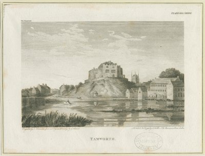 Château de Tamworth : gravure, nd [vers 1798] - John Walker