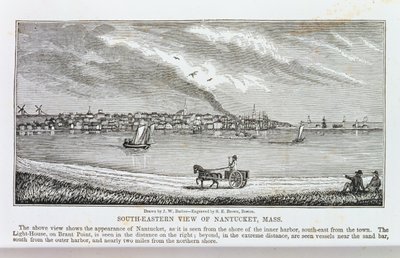 Vue sud-est de Nantucket, de 