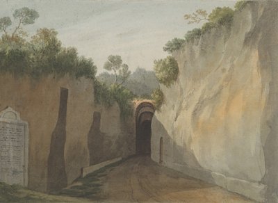 Entrée de la grotte de Posillipo, Naples, 1778-1779 - John Warwick Smith