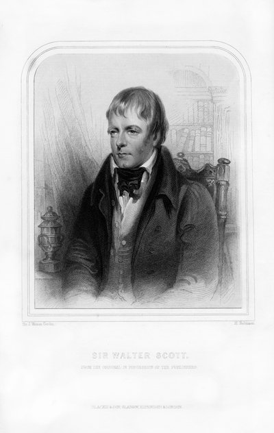Sir Walter Scott, 1er baronnet, romancier et poète historique écossais, 1870 - John Watson Gordon